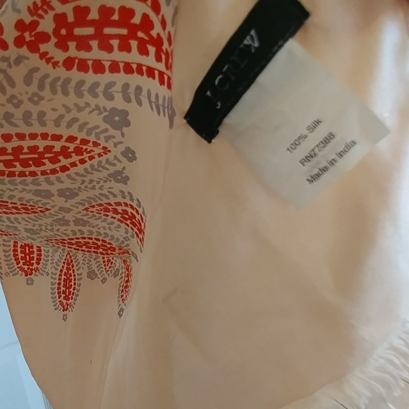 Beautiful J.Crew 100% Silk Scarf Wrap! - Picture 3 of 6